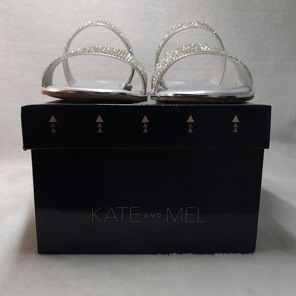 *New Low Price!* Kate & Mel Silver Slides - Picture 3 of 16